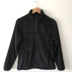 Lands End Softest Fleece Quarter Snap Pullover - S